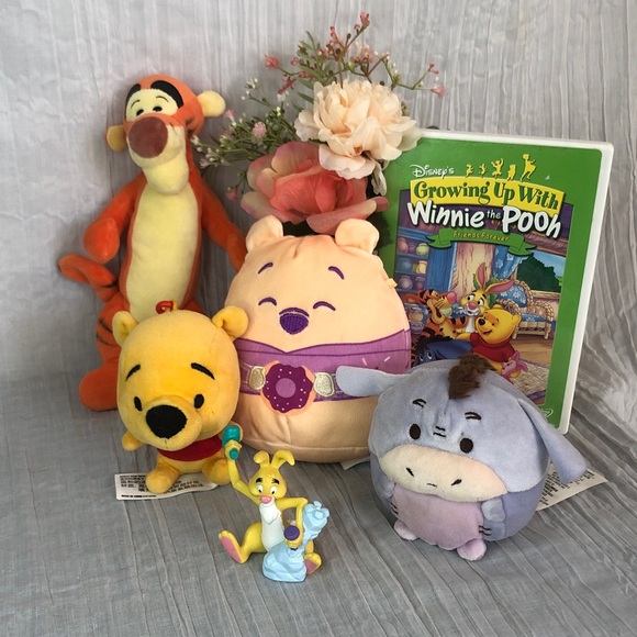 Disney | Toys | Disney Winnie The Pooh 4 Stuffed Toys Tigger Eeyore ...